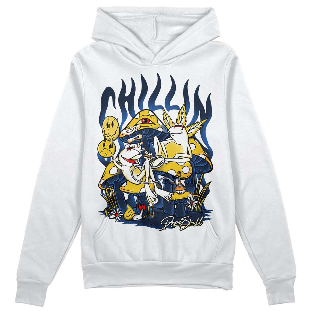 Dunk Low Vintage “Michigan” DopeSkill Hoodie Sweatshirt Chillin Graphic Streetwear - White