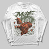 Olive Sneakers DopeSkill Long Sleeve T-Shirt MILF Graphic Streetwear - White