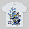 University Blue Sneakers DopeSkill Toddler Kids T-shirt Make Money Graphic Streetwear - White