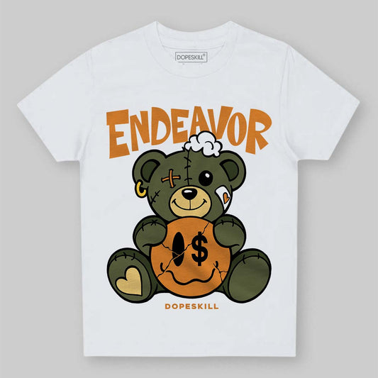 Olive Sneakers DopeSkill Toddler Kids T-shirt Endeavor Graphic Streetwear - White