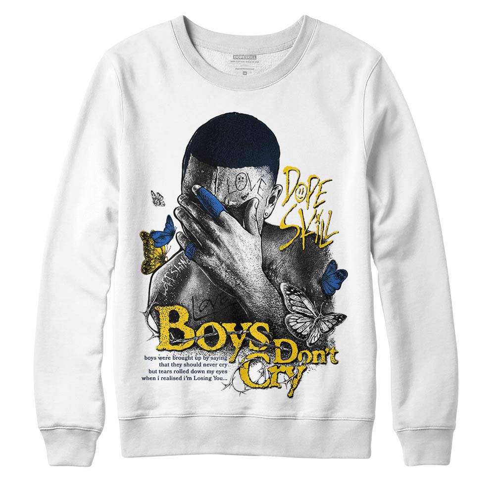 Dunk Low Vintage “Michigan” DopeSkill Sweatshirt Boys Don't Cry Graphic Streetwear - White