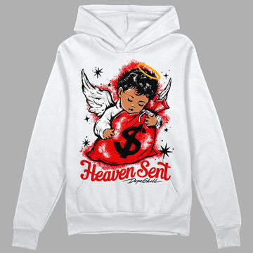 Jordan 12 “Cherry” DopeSkill Hoodie Sweatshirt Heaven Sent Graphic Streetwear - WHite