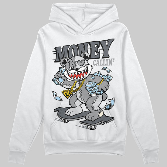 Jordan 5 Retro Wolf Grey (2026) DopeSkill Hoodie Sweatshirt Money Callin' Graphic Streetwear - White 