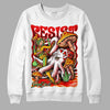 Red Sneakers DopeSkill Sweatshirt Resist Graphic Streetwear - White