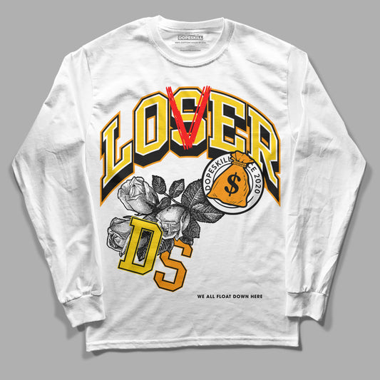 Jordan 6 “Yellow Ochre” DopeSkill Long Sleeve T-Shirt Loser Lover Graphic Streetwear - White