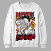 Jordan 7 Retro Cardinal DopeSkill Sweatshirt Sorry I've Been Trappin Graphic Streetwear - White