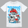 Jordan 2 Low "University Blue" DopeSkill T-Shirt Trippin Graphic Streetwear - White