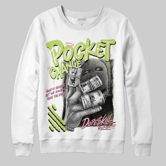 Chase B x Travis Scott x Jordan Jumpman Jack DopeSkill Sweatshirt Pocket Change Graphic Streetwear - White