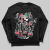 Jordan 11 Retro 285 Atlanta DopeSkill Long Sleeve T-Shirt Real Y2K Players Graphic Streetwear - Black