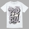 Jordan 2 Cement Grey DopeSkill T-Shirt New Paid In Full Graphic Streetwear - White