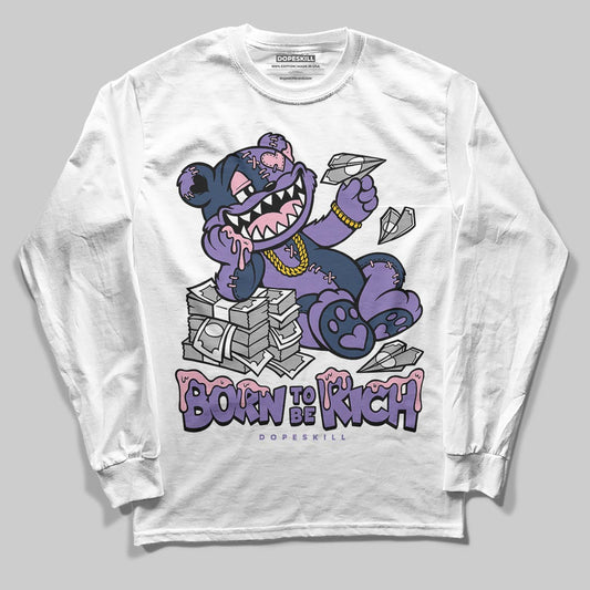 Jordan 11 "Mojave" DopeSkill Long Sleeve T-Shirt Born To Be Rich Graphic Streetwear - White