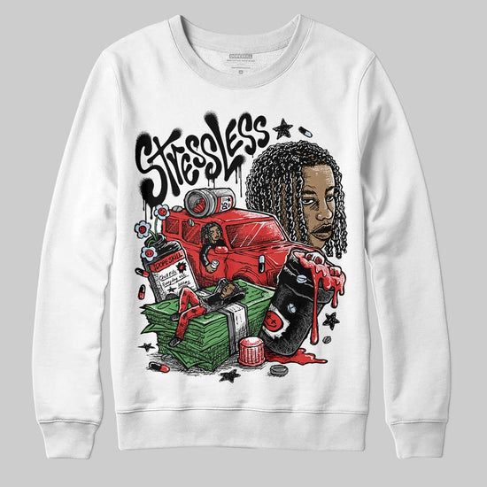 Jordan 6 “Reverse Infrared” DopeSkill Sweatshirt Stressless Graphic Streetwear - White
