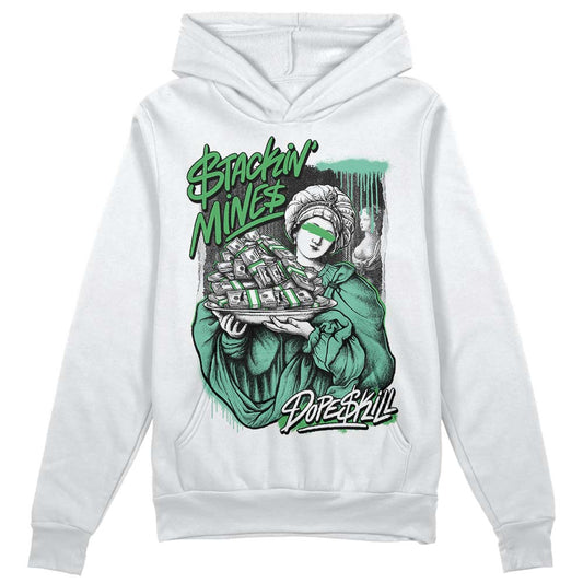 Jordan 1 High OG Green Glow DopeSkill Hoodie Sweatshirt Stackin Mines Graphic Streetwear - White