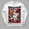 Jordan 1 Retro High OG "Satin Bred" DopeSkill Long Sleeve T-Shirt Resist Graphic Streetwear - White