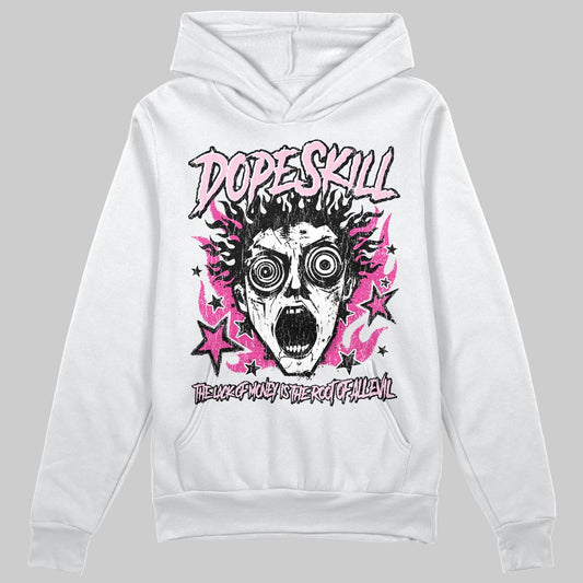 Pink Sneakers DopeSkill Hoodie Sweatshirt Root of Evil Graphic Streetwear - White