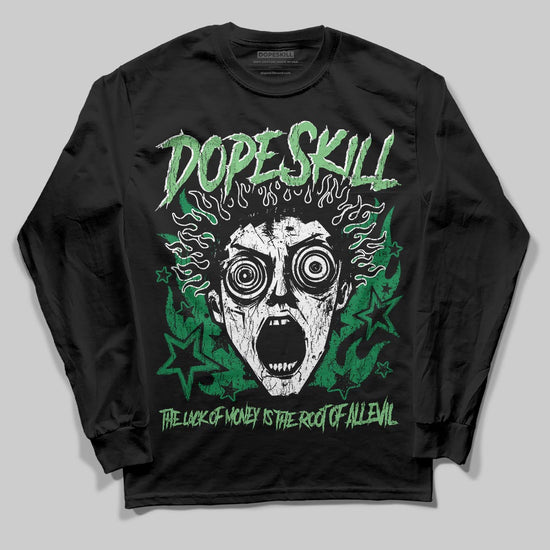 Green Sneakers DopeSkill Long Sleeve T-Shirt Root of Evil Graphic Streetwear - Black