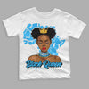 Jordan 1 High Retro OG “University Blue” DopeSkill Toddler Kids T-shirt Black Queen Graphic Streetwear - White