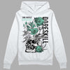 Jordan 3 "Green Glow" DopeSkill Hoodie Sweatshirt Side Hustle Graphic Streetwear - White 