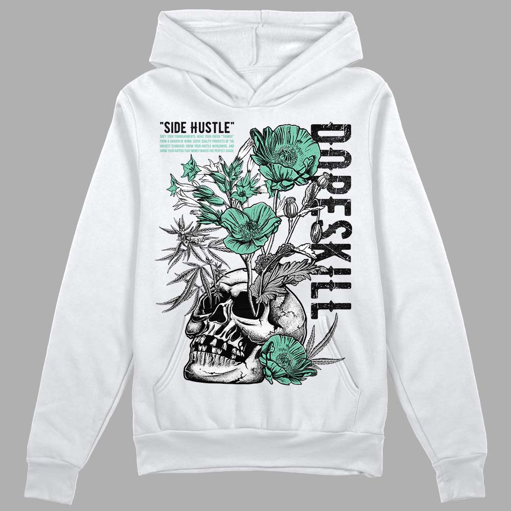 Jordan 3 "Green Glow" DopeSkill Hoodie Sweatshirt Side Hustle Graphic Streetwear - White 