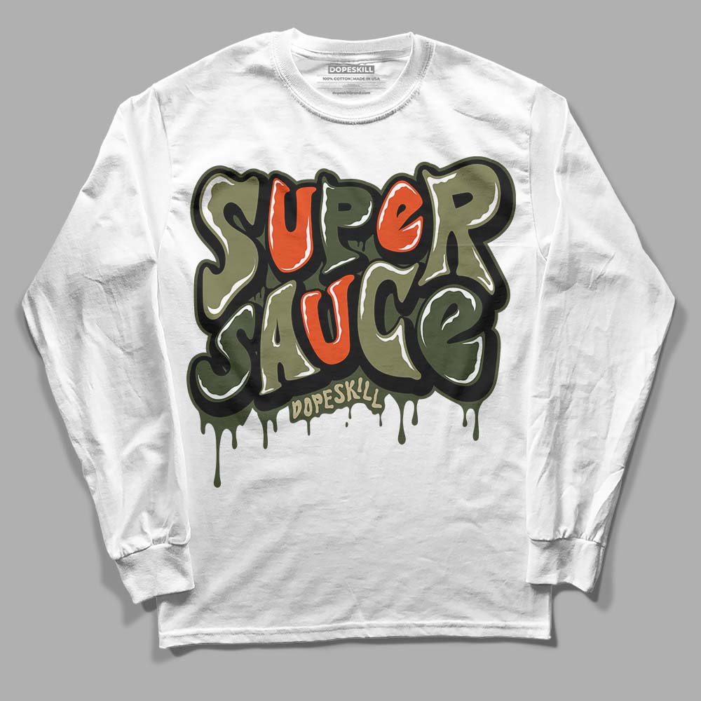 Olive Collection DopeSkill Long Sleeve T-Shirt Super Sauce Graphic ...