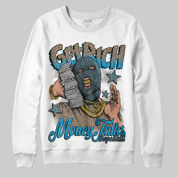 Jordan 3 GS “We Outside” DopeSkill Sweatshirt Get Rich Graphic Streetwear - White