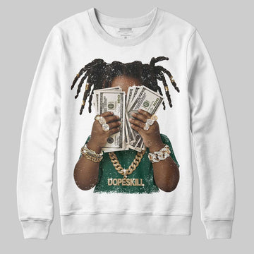 Jordan 1 High OG “Fir” (Pro Green) DopeSkill Sweatshirt Rich Youth Graphic Streetwear - White