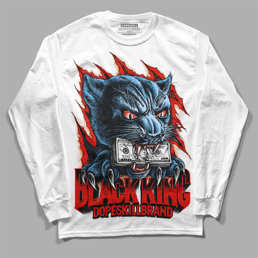 Jordan 6 Retro Toro Bravo DopeSkill Long Sleeve T-Shirt Black King Graphic Streetwear - White