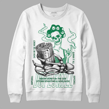 Green Sneakers DopeSkill Sweatshirt Show Me The Money Graphic Streetwear - White 