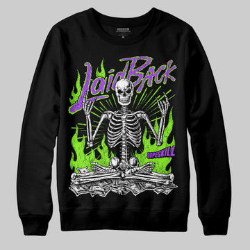 Neon Green Sneakers DopeSkill Sweatshirt Laid Back Graphic Streetwear - black