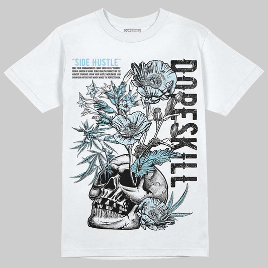 Vans Knu Stack Vintage Satin Dream Blue DopeSkill T-Shirt Side Hustle Graphic Streetwear - White