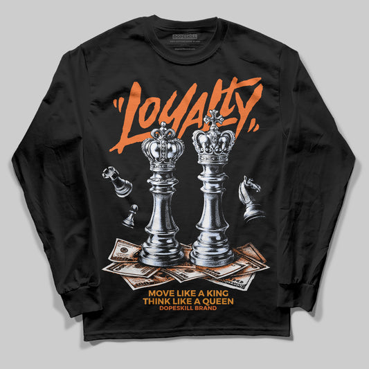 Orange Sneakers DopeSkill Long Sleeve T-Shirt Loyalty Graphic Streetwear - Black