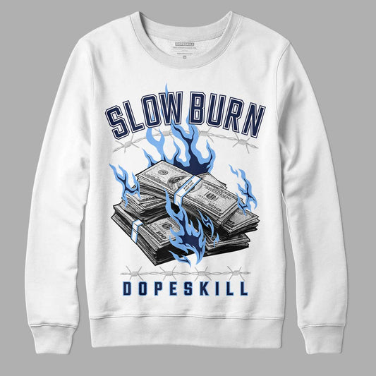 Jordan 5 Midnight Navy DopeSkill Sweatshirt Slow Burn Graphic Streetwear