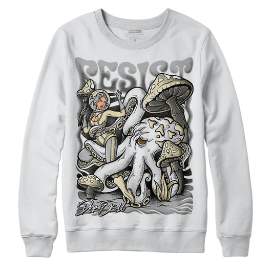 Jordan 4 Retro SE Craft Photon Dust DopeSkill Sweatshirt Resist Graphic Streetwear - White