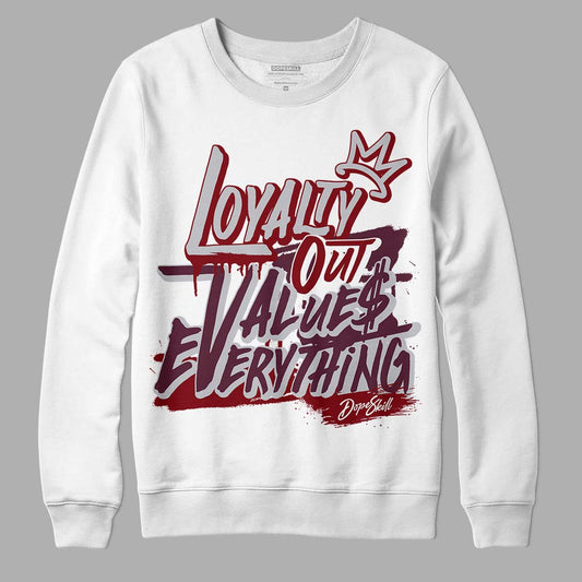 Jordan 5 Retro Burgundy (2023) DopeSkill Sweatshirt LOVE Graphic Streetwear - White