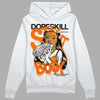 Orange, Black & White Sneakers DopeSkill Hoodie Sweatshirt Stay It Busy Graphic Streetwear - White 