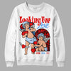 Jordan 11 Retro Cherry DopeSkill Sweatshirt Looking For Love Graphic Streetwear - White