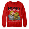 Red Sneakers  DopeSkill Red Sweatshirt MOMM Graphic Streetwear 