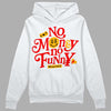 Red Sneakers DopeSkill Hoodie Sweatshirt No Money No Funny Graphic Streetwear - White