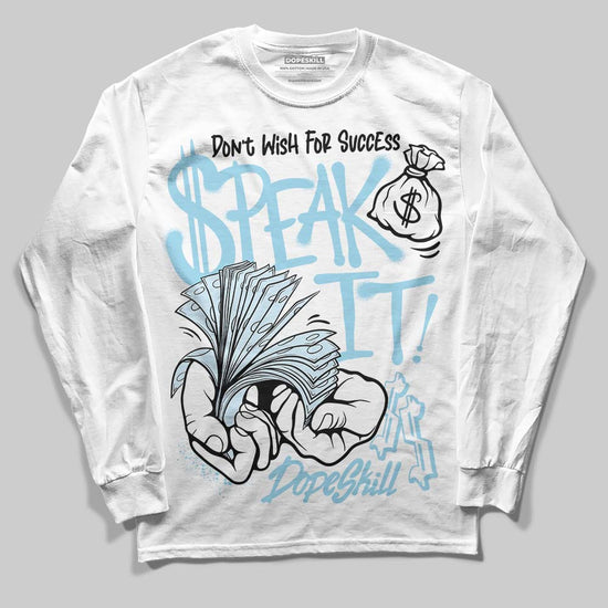 Vans Knu Stack Vintage Satin Dream Blue DopeSkill Long Sleeve T-Shirt Speak It Graphic Streetwear - White