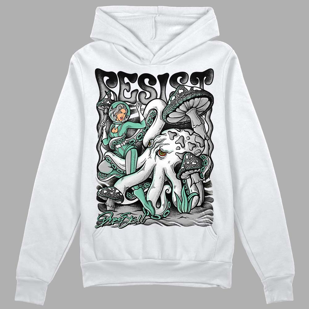 Jordan 3 "Green Glow" DopeSkill Hoodie Sweatshirt Resist Graphic Streetwear - White 