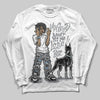 Jordan 5 Retro Wolf Grey (2026) DopeSkill Long Sleeve T-Shirt My Grind Won't Let Me Lose Graphic Streetwear - White