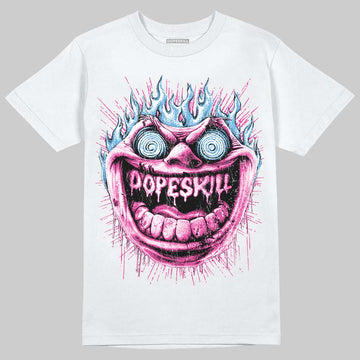 Pink Sneakers DopeSkill T-Shirt Hellfire Graphic Streetwear - White