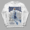 Jordan 5 Midnight Navy DopeSkill Long Sleeve T-Shirt Thunder Dunk Graphic Streetwear