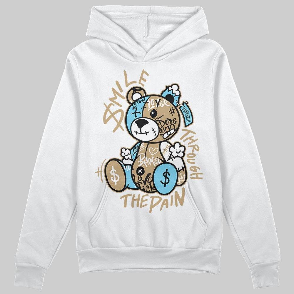Jordan 11 City Pack “H-Town” DopeSkill Hoodie Sweatshirt Smile Through The Pain Graphic Streetwear - White