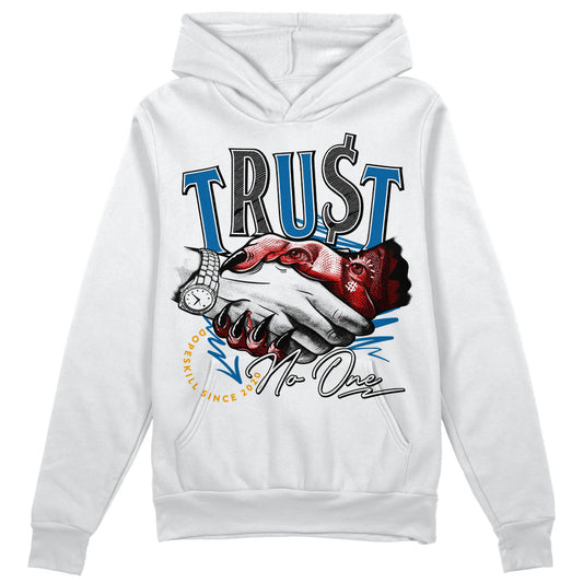 Jordan 4 Retro GS 'Messy Room' DopeSkill Hoodie Sweatshirt Trust No One Graphic Streetwear - White