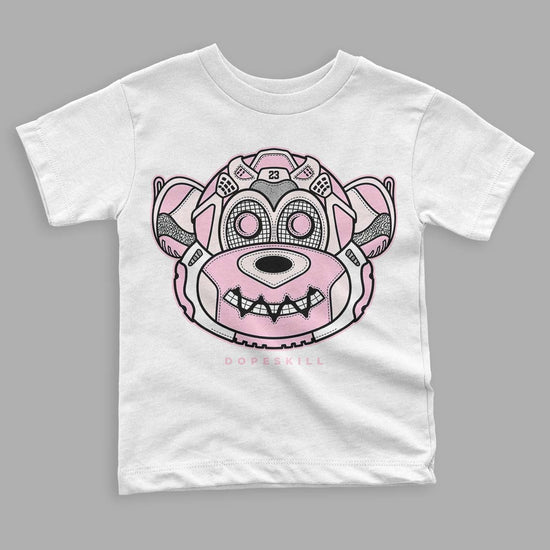 Dunk Low LX Pink Foam DopeSkill Toddler Kids T-shirt Monk Graphic Streetwear - White