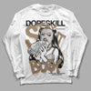 Jordan 5 SE “Sail” DopeSkill Long Sleeve T-Shirt Stay It Busy Graphic Streetwear - White