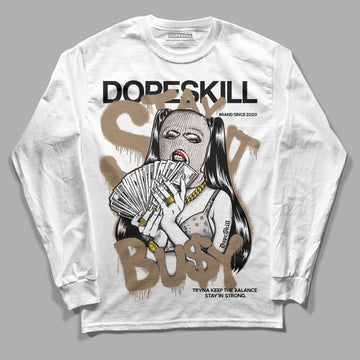 Jordan 5 SE “Sail” DopeSkill Long Sleeve T-Shirt Stay It Busy Graphic Streetwear - White