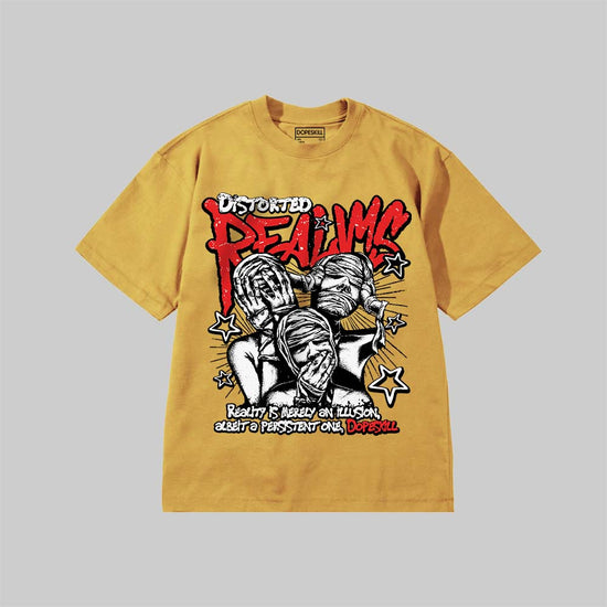 Distorted Realms DopeSkill Premium T-shirt Streetwear - Mustard