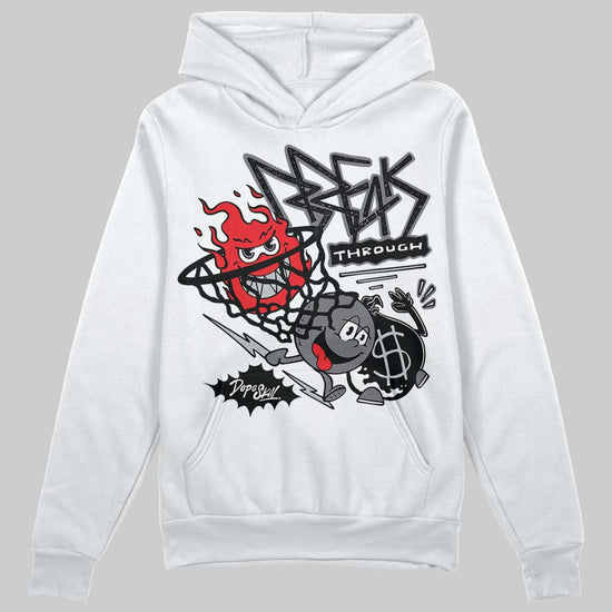 Jordan 4 “Fear” DopeSkill Hoodie Sweatshirt Break Through Graphic Streetwear - White